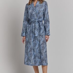liberty luxury cotton robe paisley